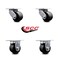 Service Caster 3.25 Inch Glass Filled Nylon Caster Set with Roller Bearing 2 Swivel 2 Rigid SCC SCC-30CS3420-GFNR-2-R-2 - alternate 3